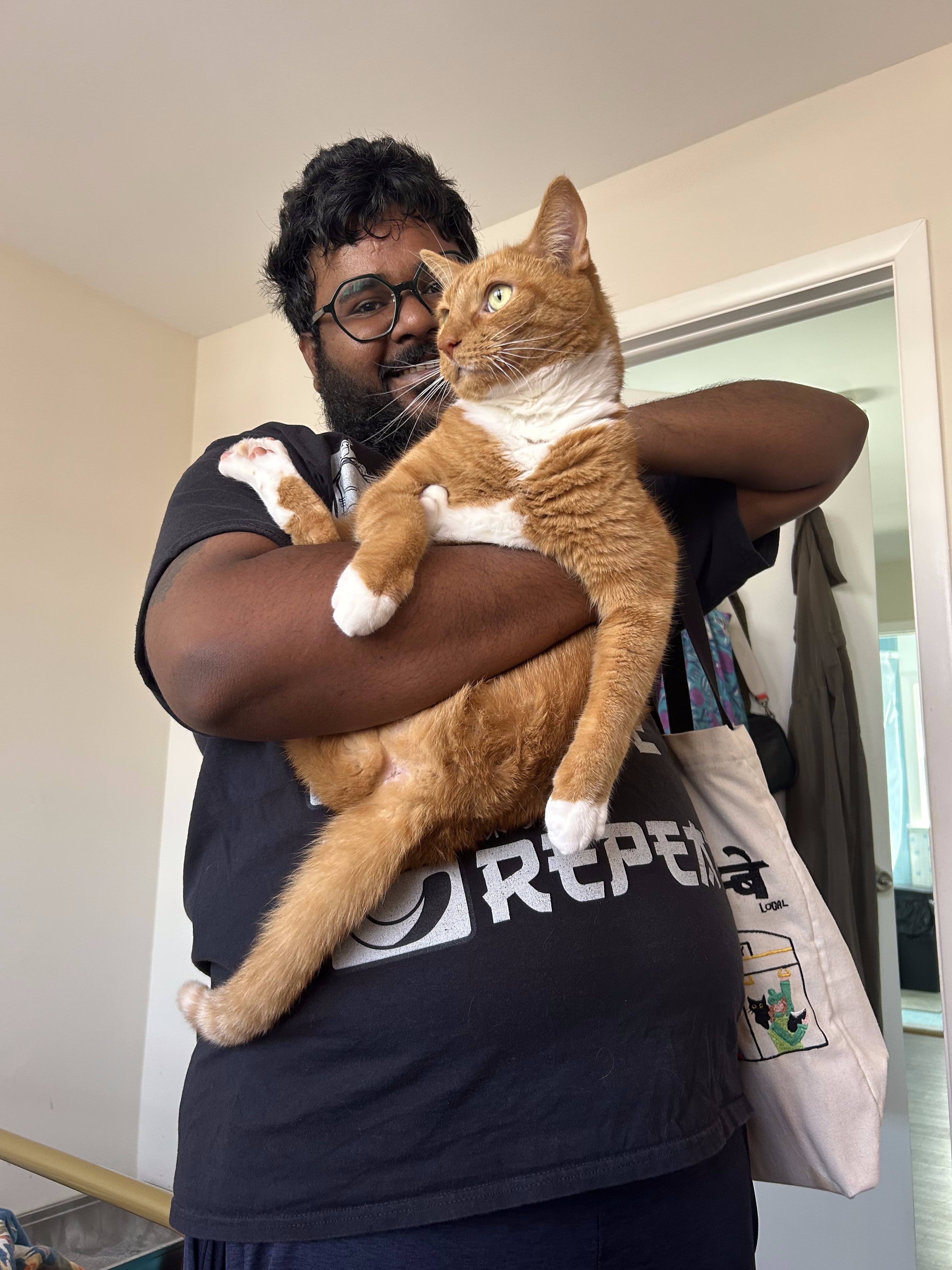 8. Holding Oscar at Home (Aug 19, 2025)